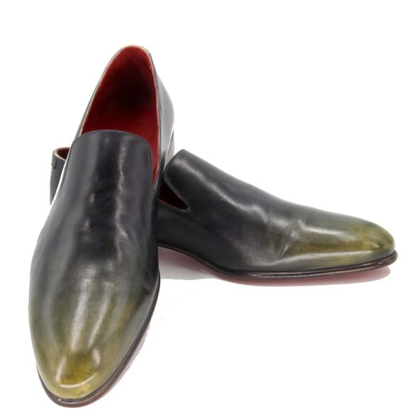 BERLUTI James Tobacco Leather Brogue Goodyear Construction Slip On sz 11.5 main image 8